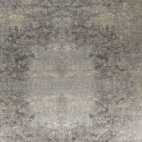 4' X 5' Tan And Gray Oriental Distressed Area Rug